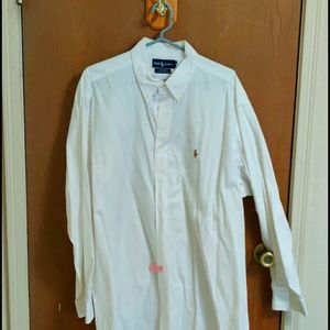Polo long sleeve dress shirt. 17.5-35